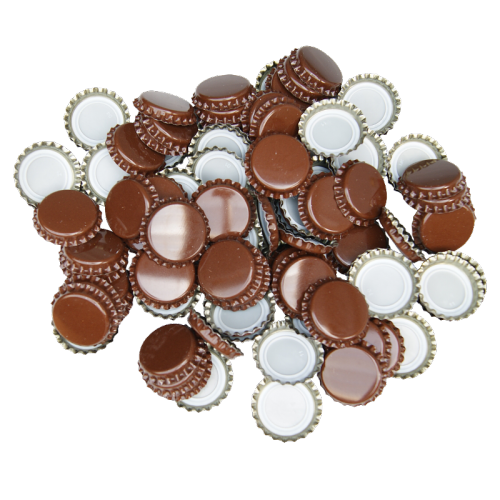 26mm Crown Bottle Caps Brown